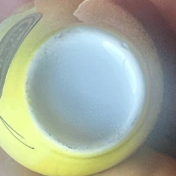 Miniature Japan Porcelain Vases Set Of 2 Yellow & Blue Floral Design vintage - Picture 11 of 13